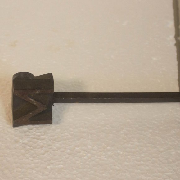 Lyman Steak Branding Iron R/M/W Vintage USA 16" - Picture 3 of 12